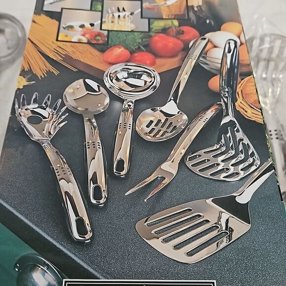 HP Cortona kitchen 7 Pieces Tool Set Finest Quality 18/8 Stainless Steel - Picture 7 of 16